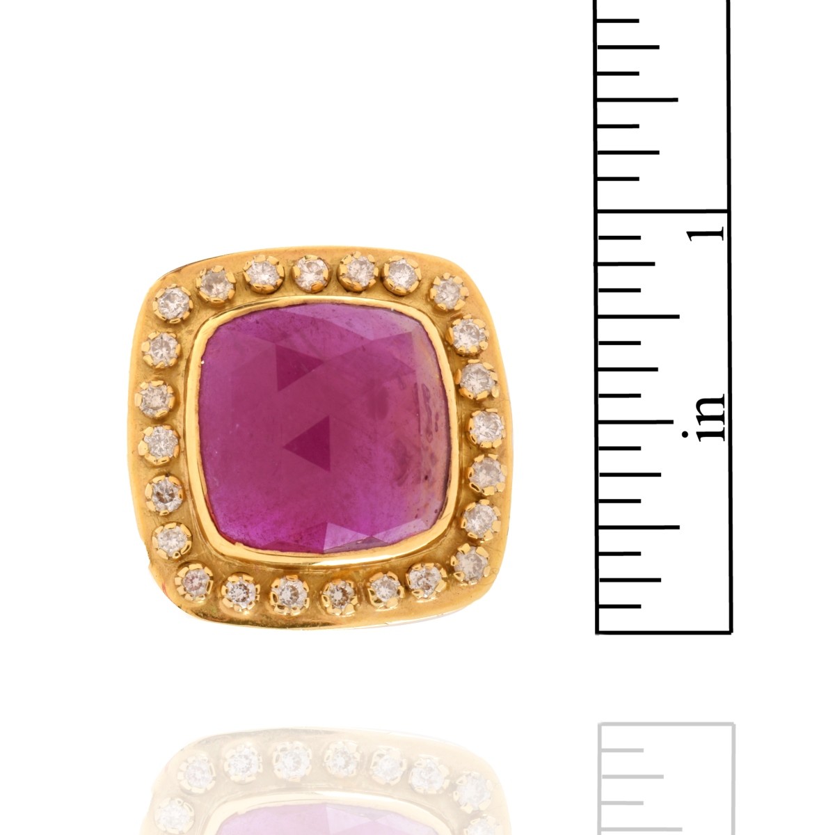 Ruby, Diamond and 18K Ring