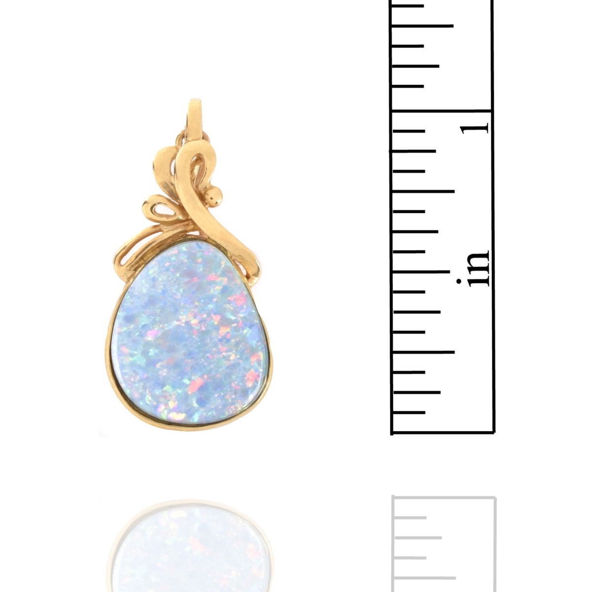 Opal and 14K Pendant