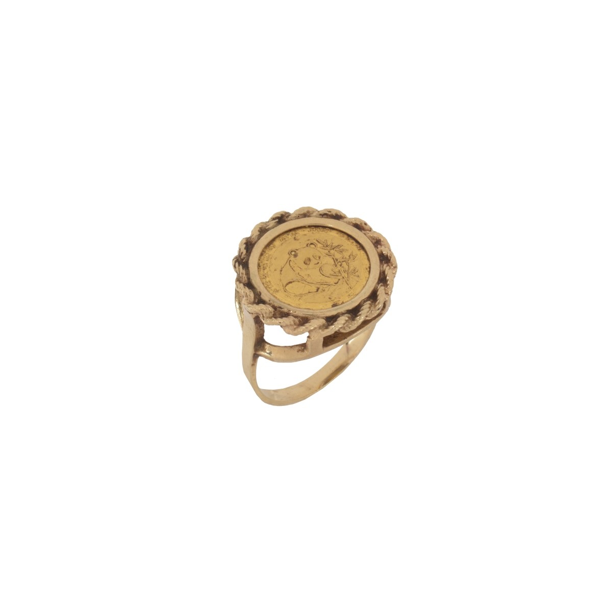 Panda Gold Coin and 14K Ring