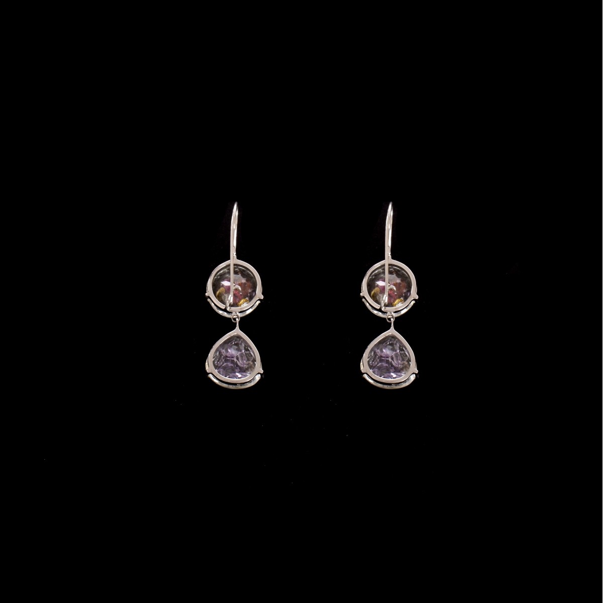 Gemstone and Silver Earrings