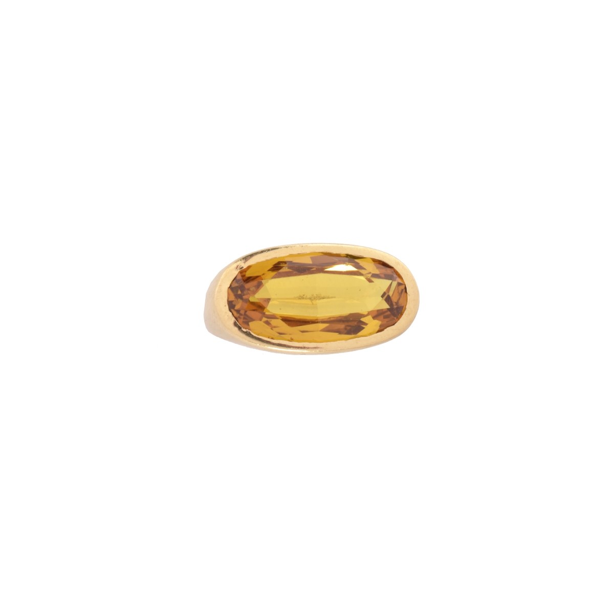 Citrine and 14K Ring