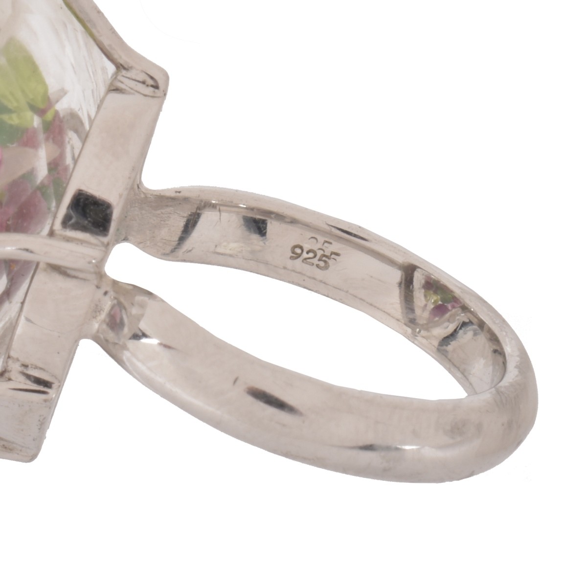 Gemstone and Silver Ring
