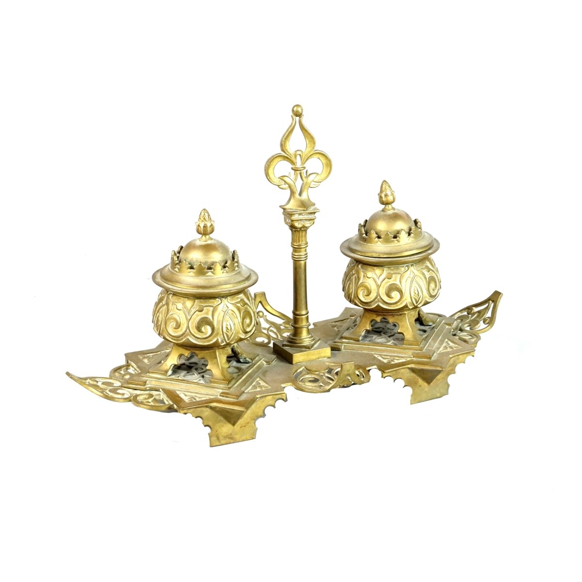 Bronze Double Inkstand