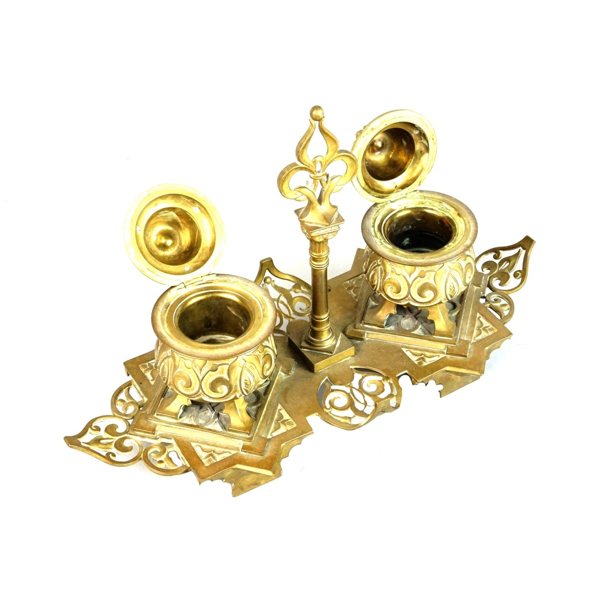 Bronze Double Inkstand