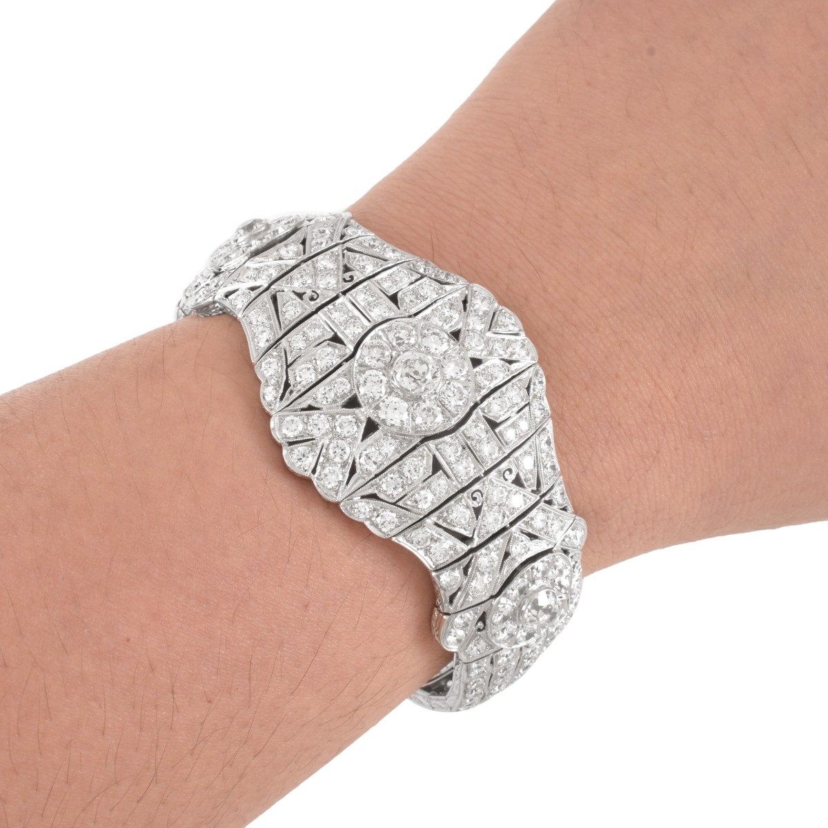 Art Deco Diamond and Platinum Bracelet