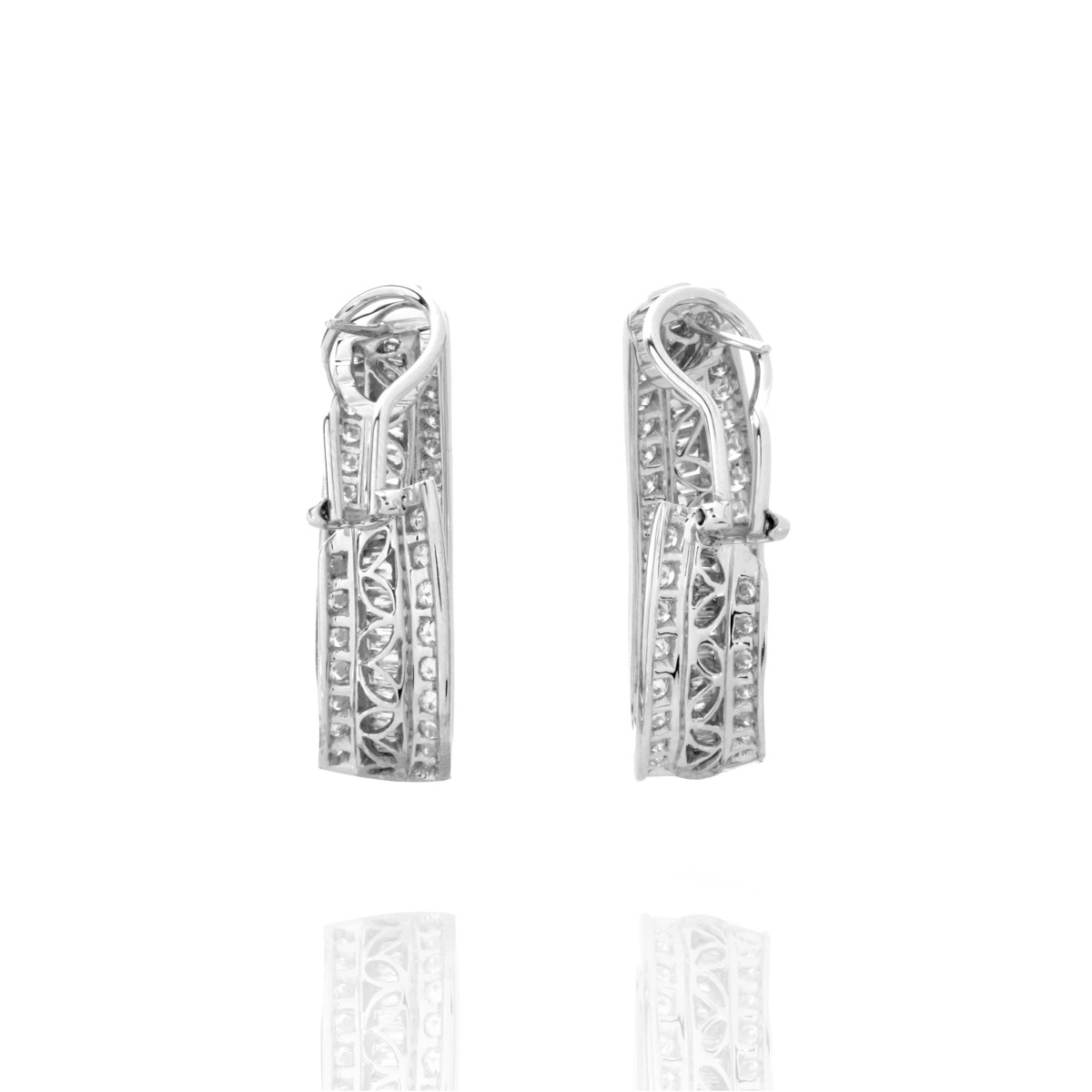 Diamond and 18K Earrings