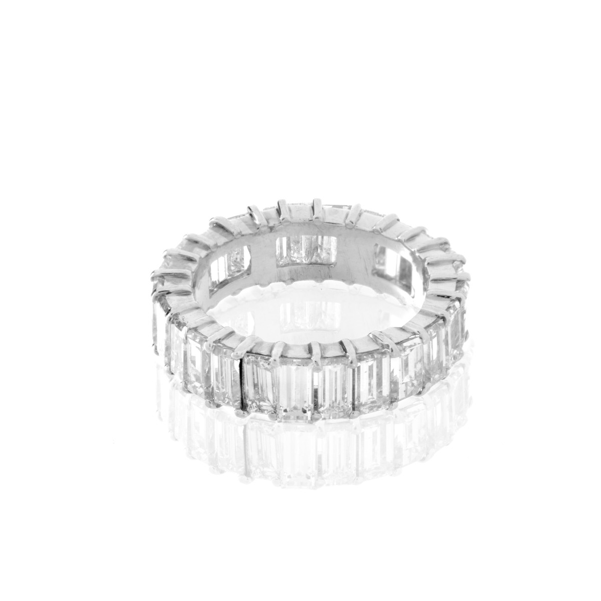 Diamond and Platinum Ring