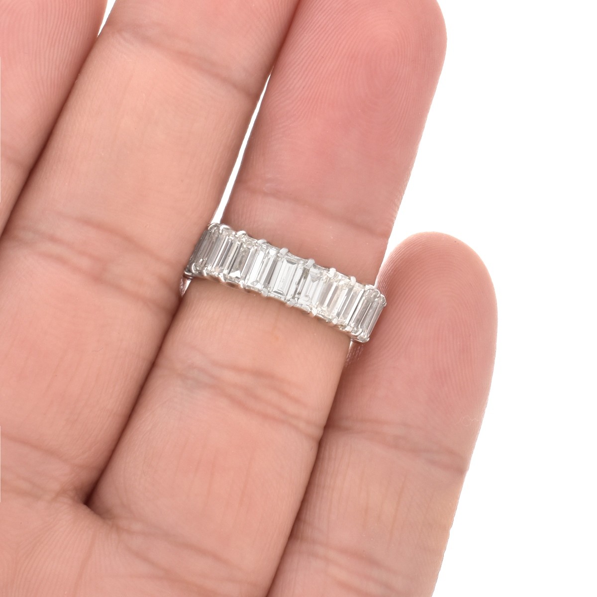 Diamond and Platinum Ring