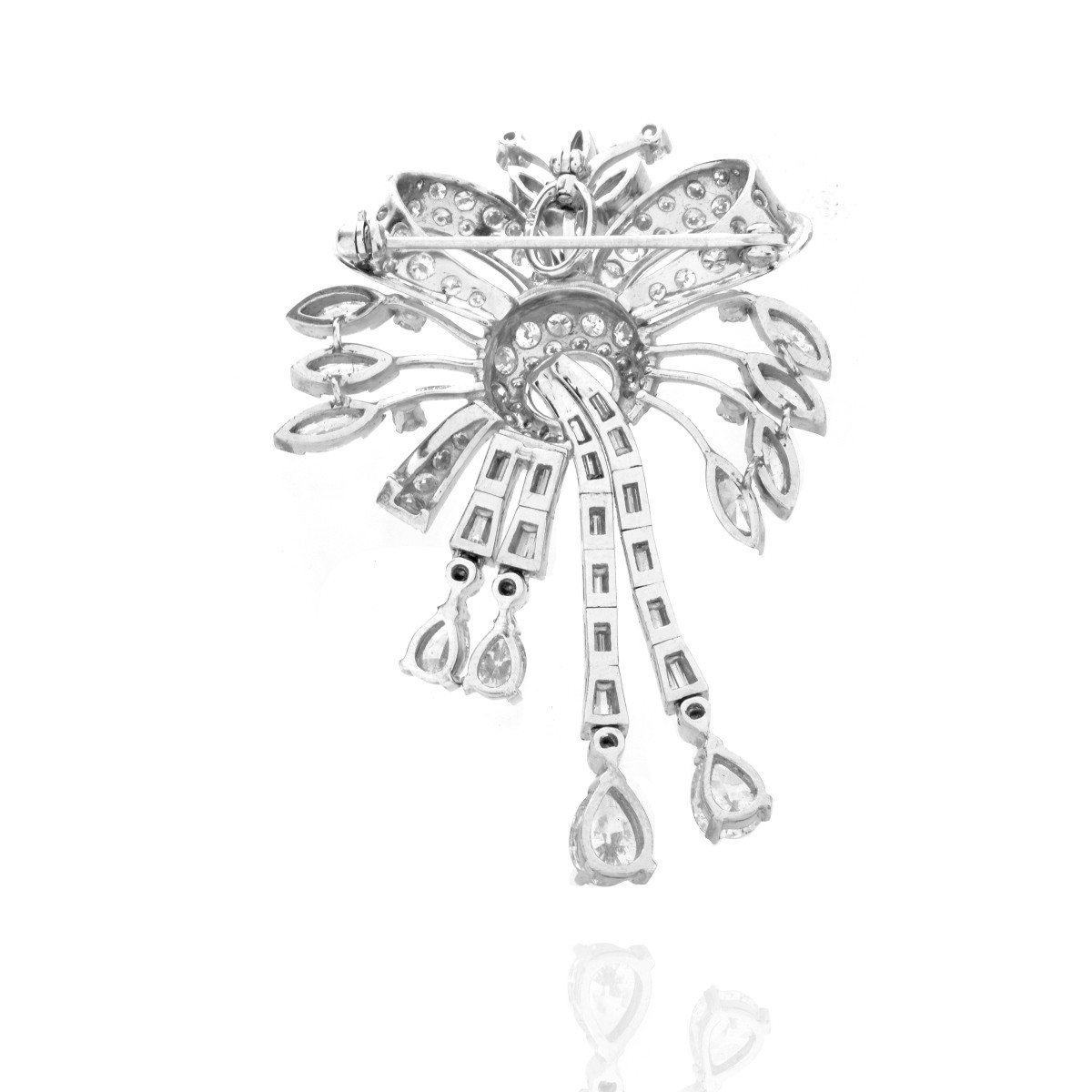 Diamond and Platinum Pendant/Brooch