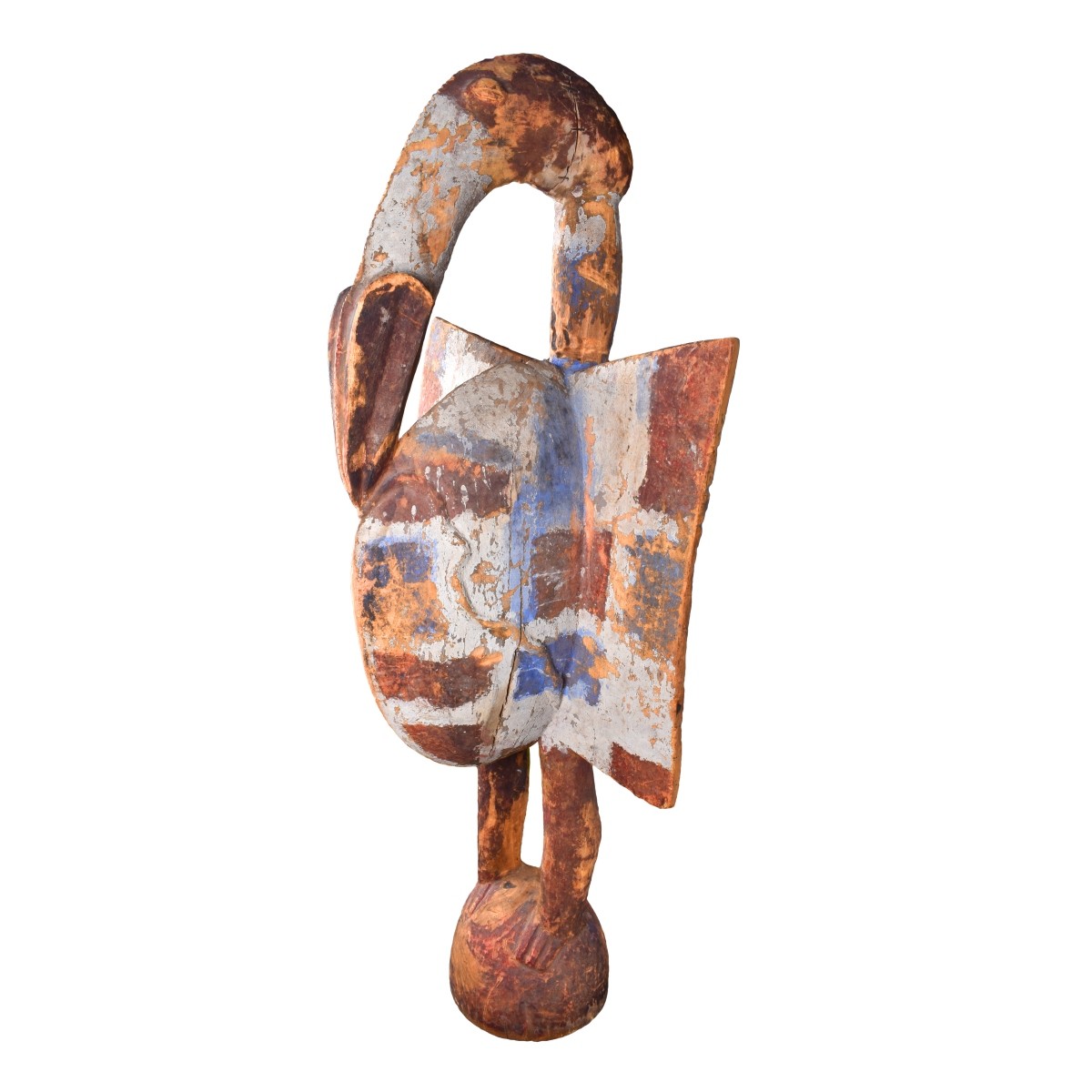 African Senufo Hornbill Bird Figure