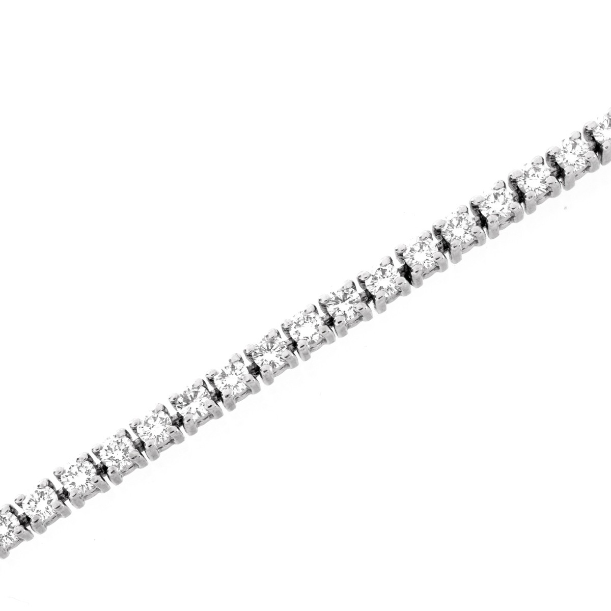 Diamond and 18K Tennis Bracelet