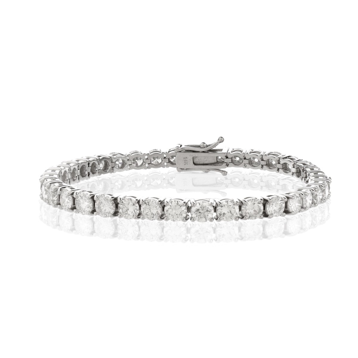 Diamond and 14K Tennis Bracelet