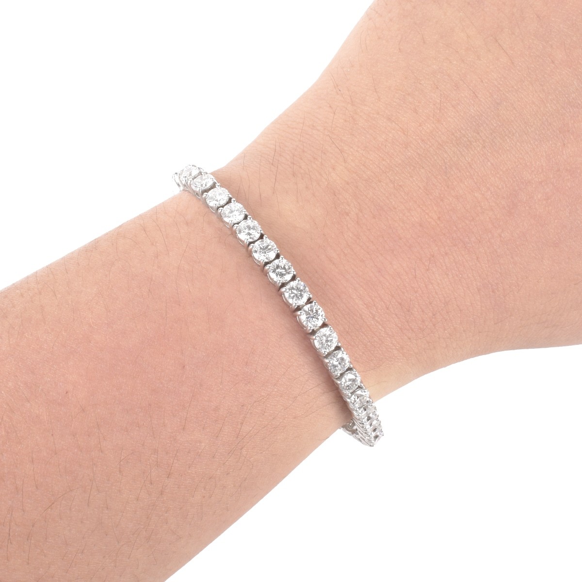 Diamond and 14K Tennis Bracelet