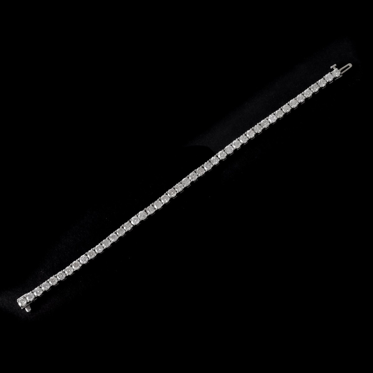 Diamond and Platinum Tennis Bracelet