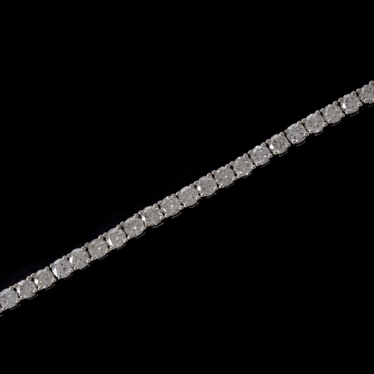 Diamond and Platinum Tennis Bracelet