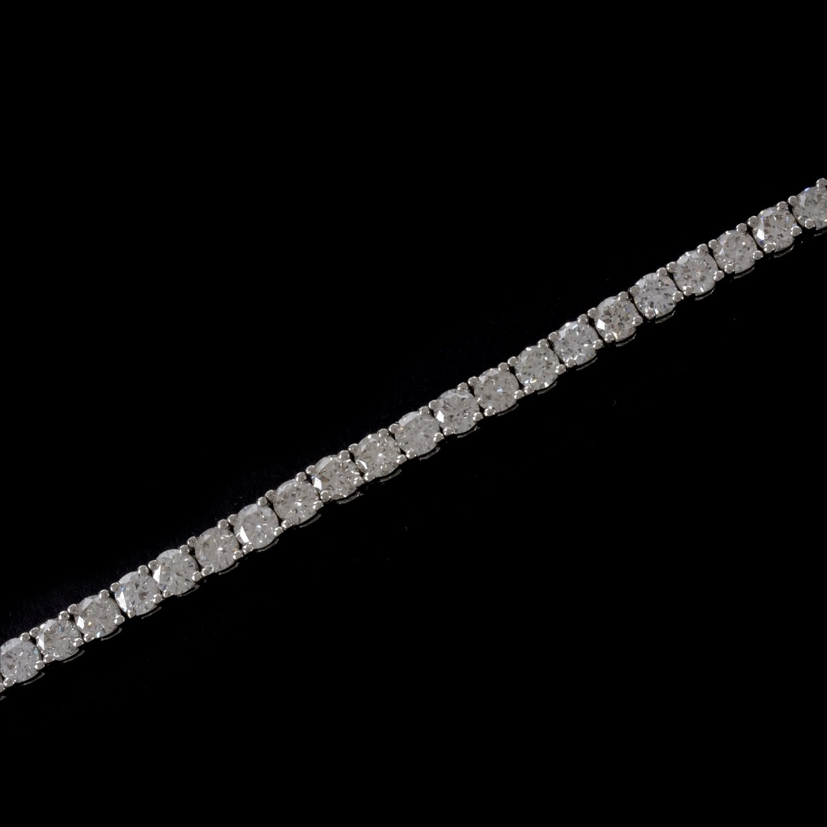 Diamond and Platinum Tennis Bracelet