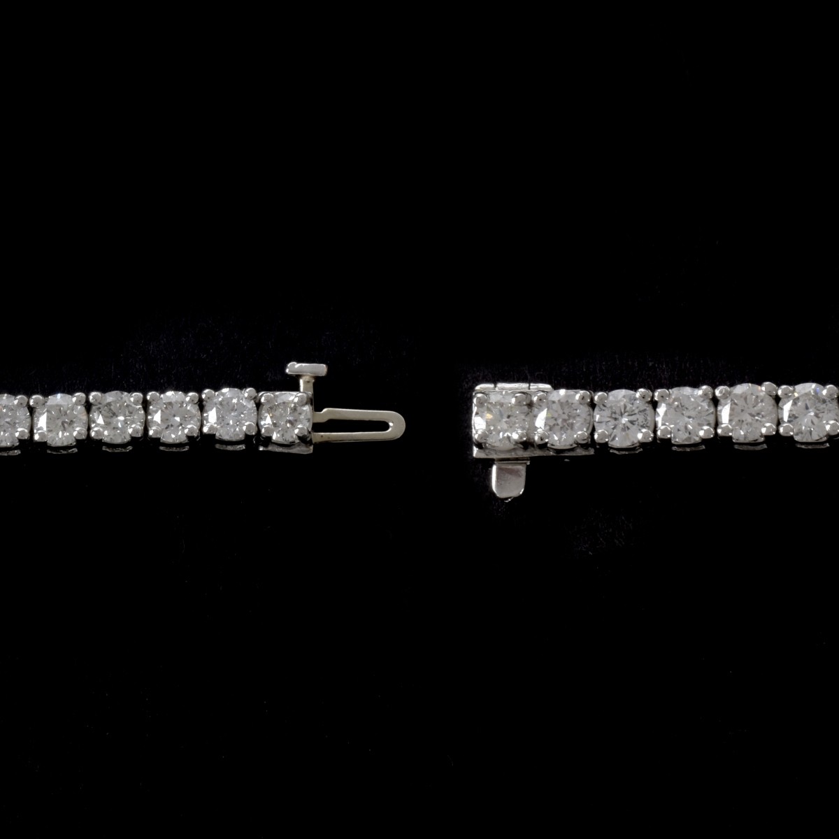 Diamond and Platinum Tennis Bracelet