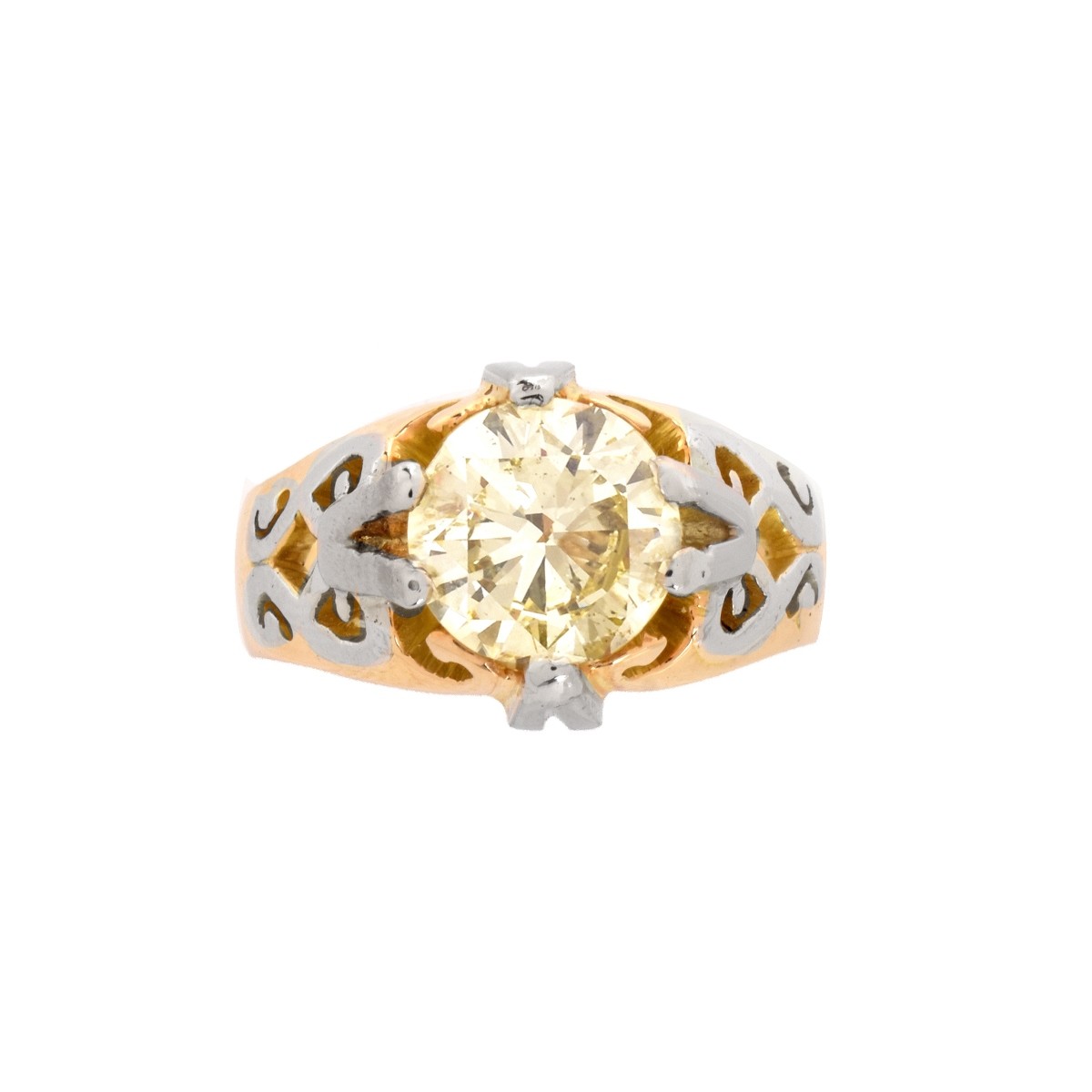 Diamond and 18K Ring