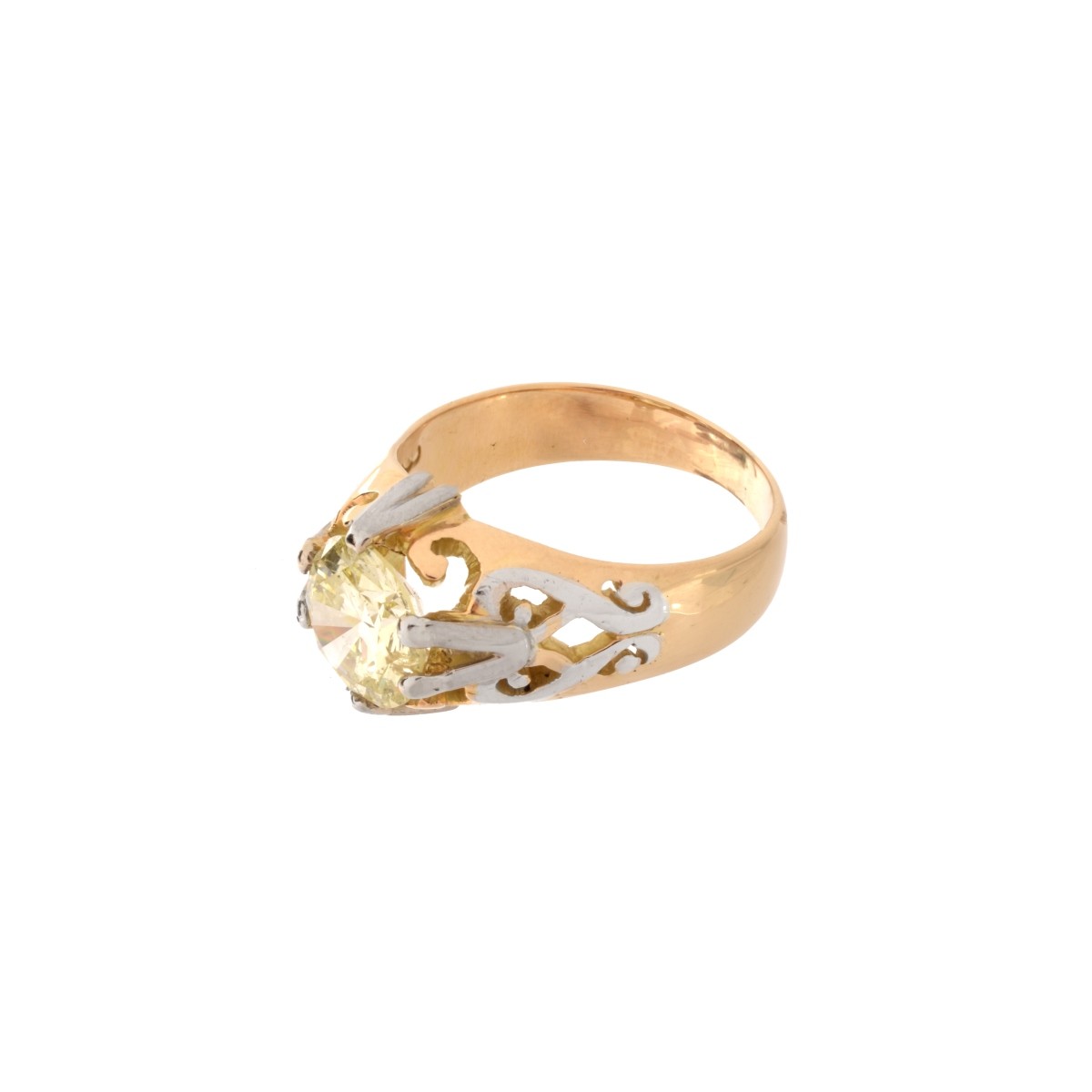 Diamond and 18K Ring