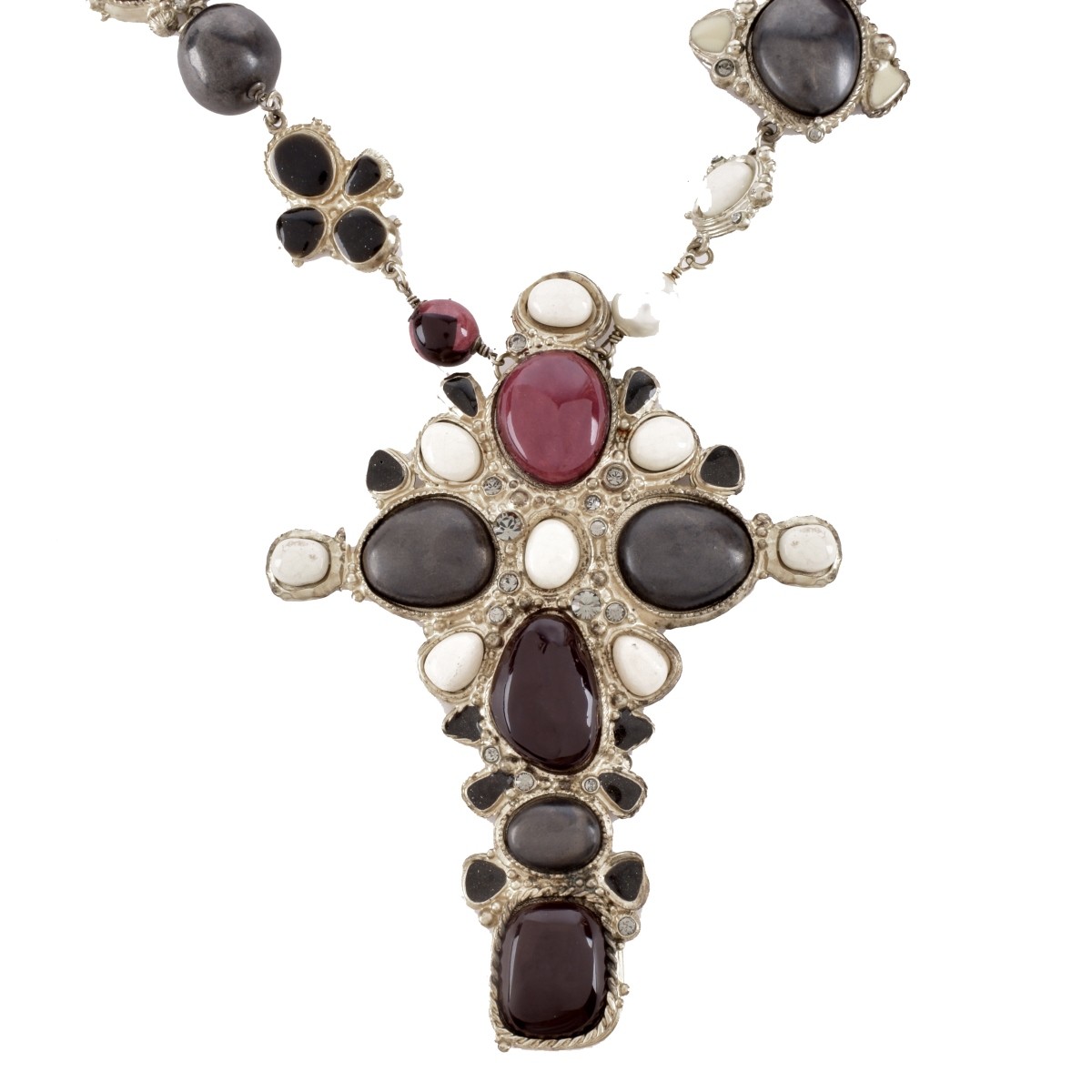 Chanel Gripoix Cross Necklace