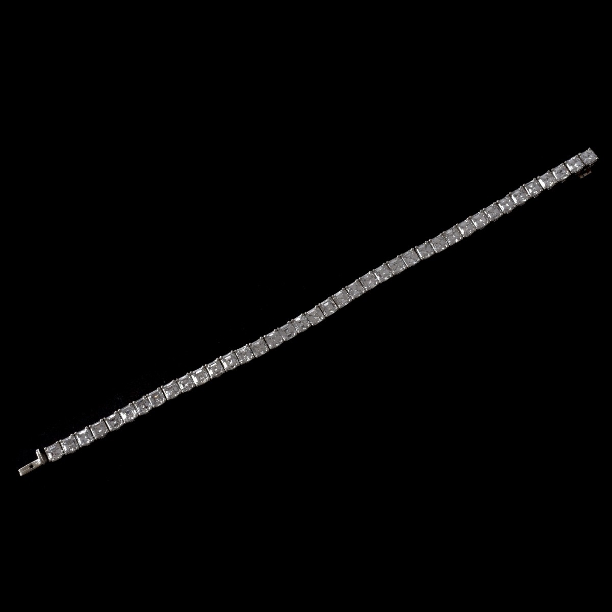 Diamond and Platinum Tennis Bracelet