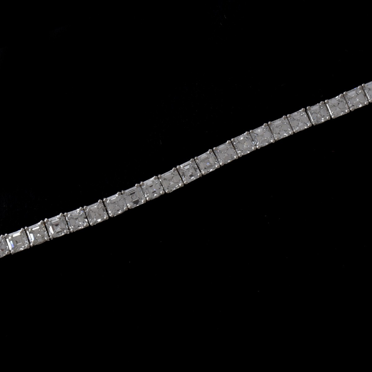 Diamond and Platinum Tennis Bracelet