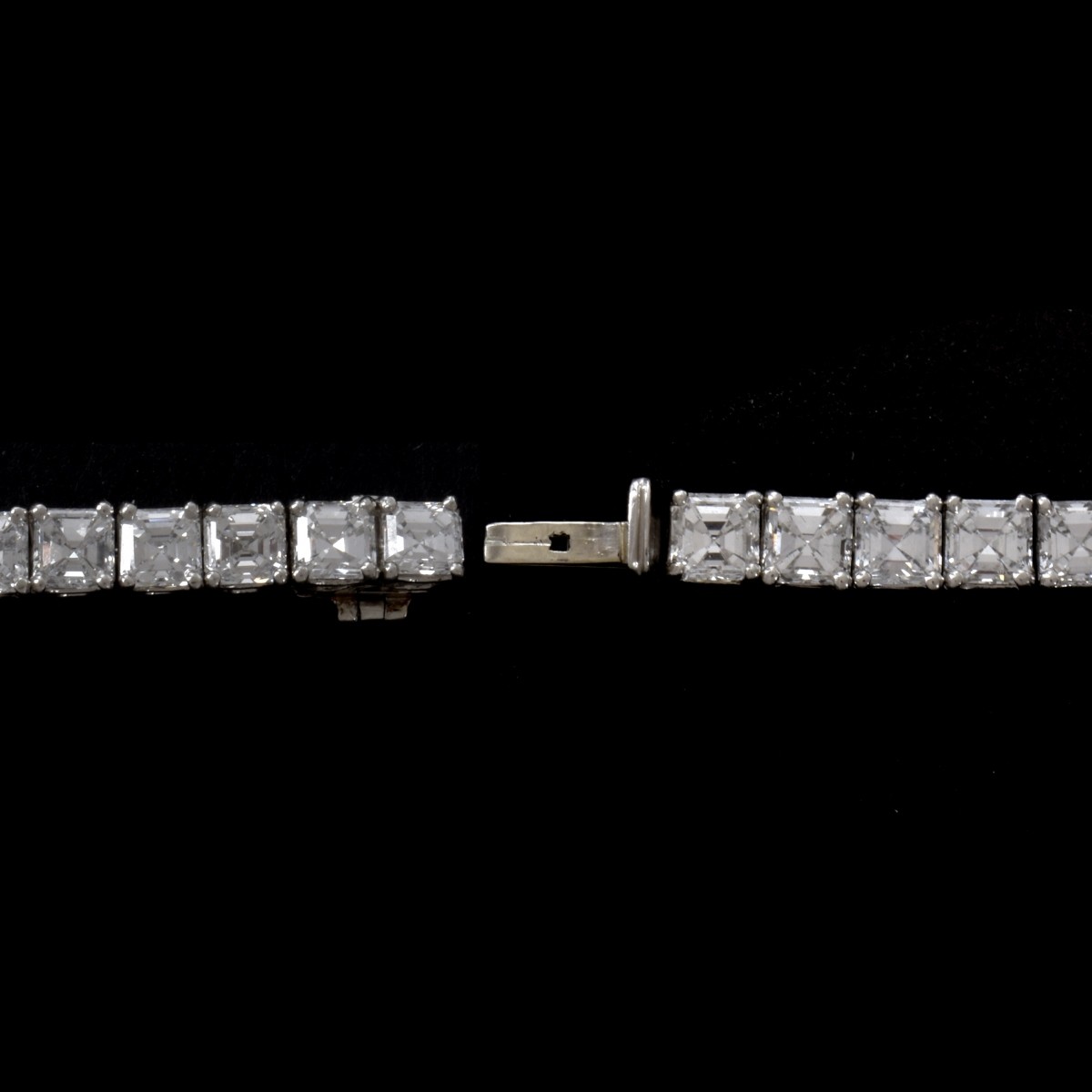 Diamond and Platinum Tennis Bracelet