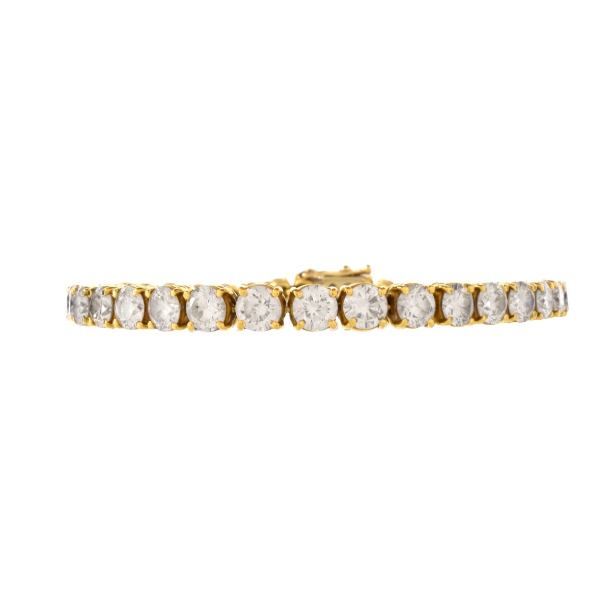 Diamond and 18K Line Bracelet