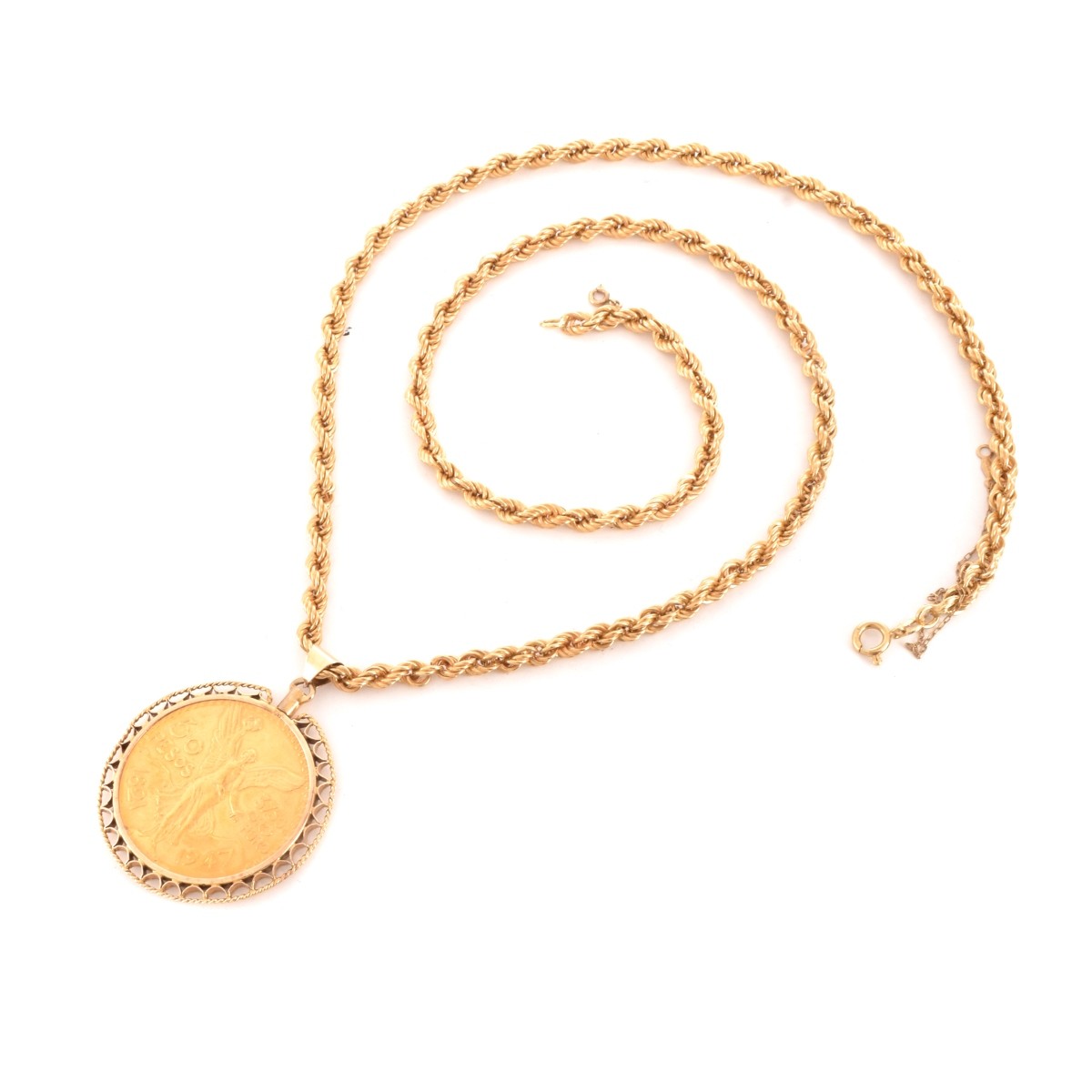 Gold Coin Necklace