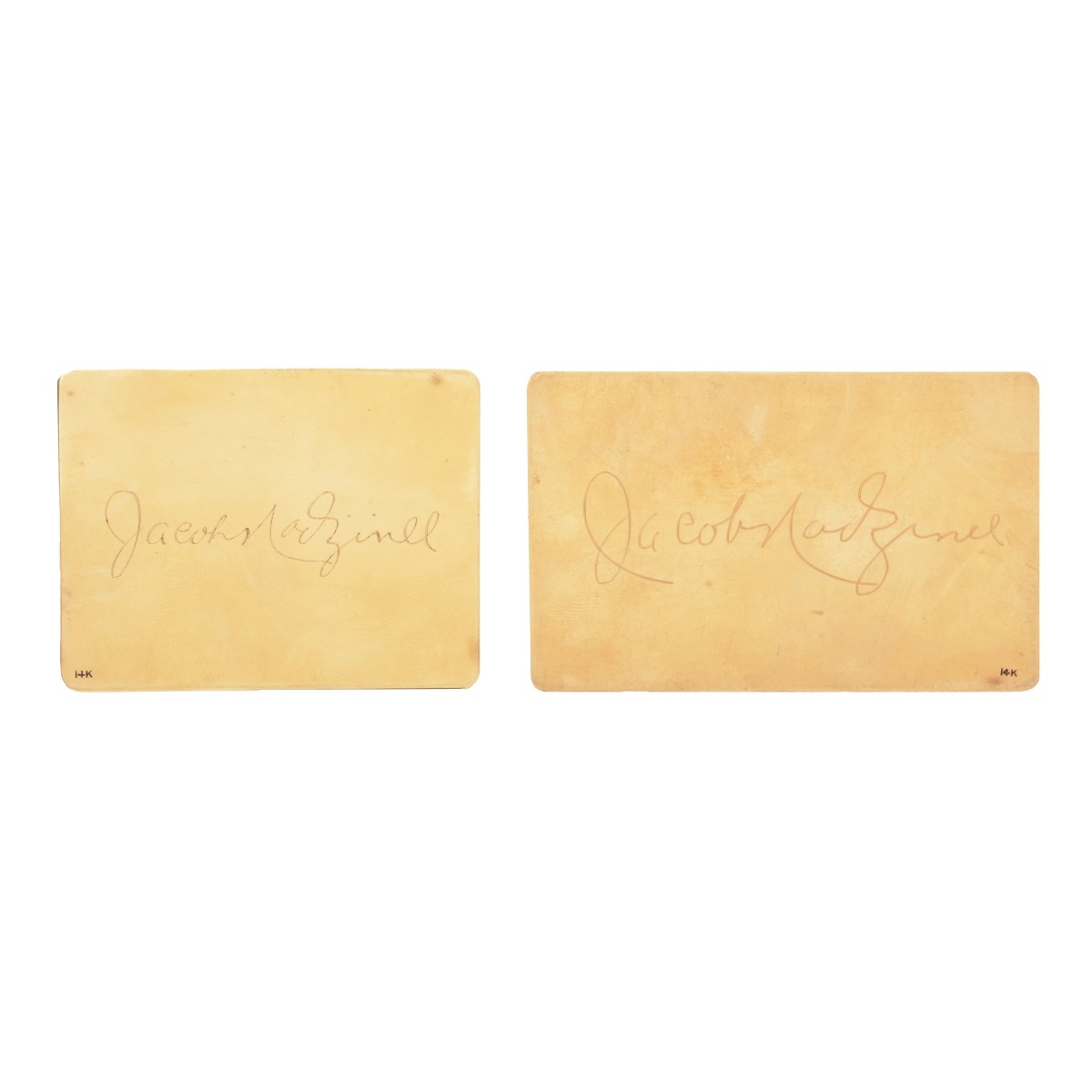 14K Masonic Cards