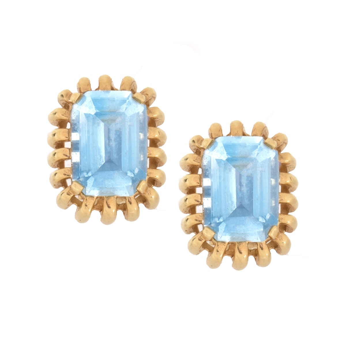 Topaz and 14K Earrings