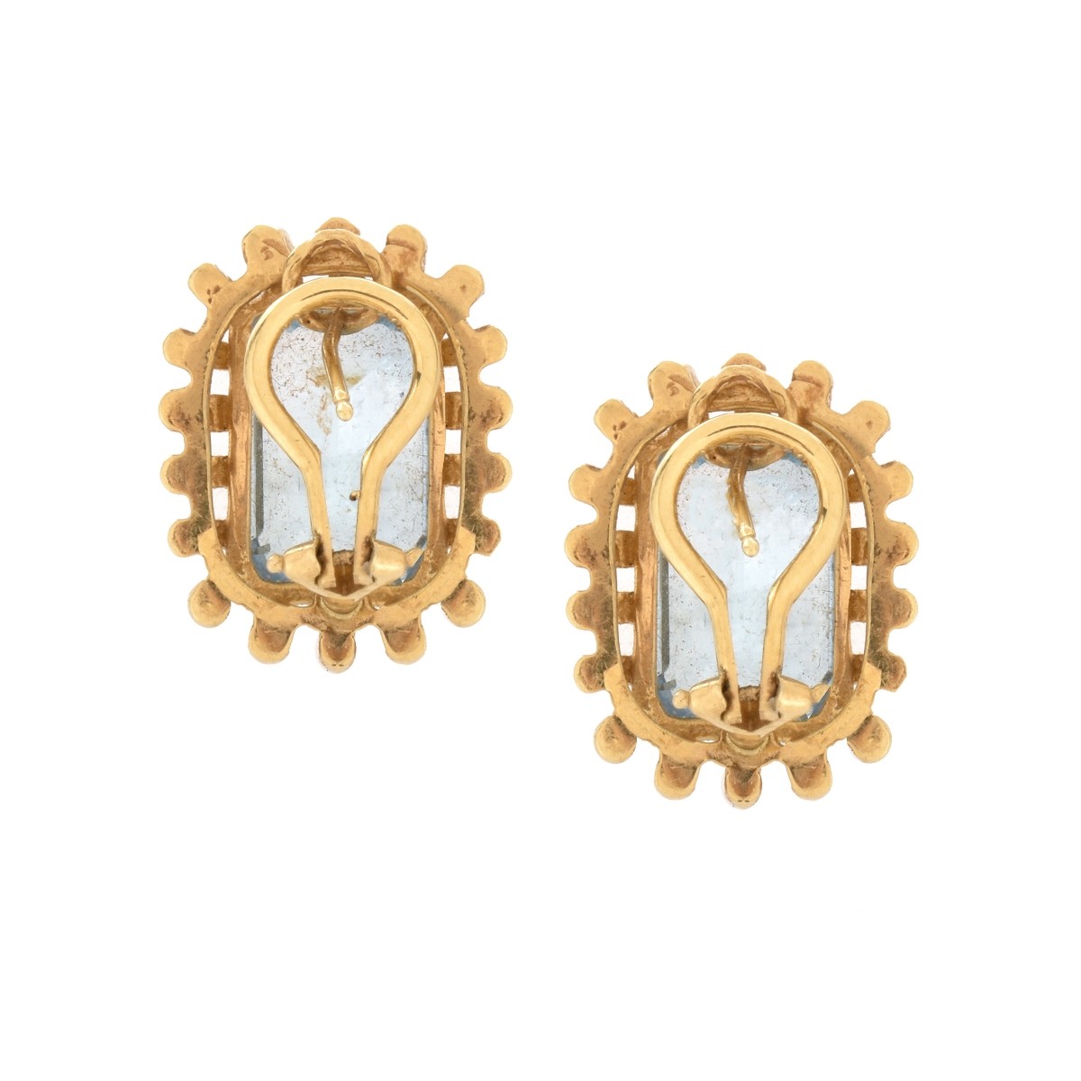 Topaz and 14K Earrings