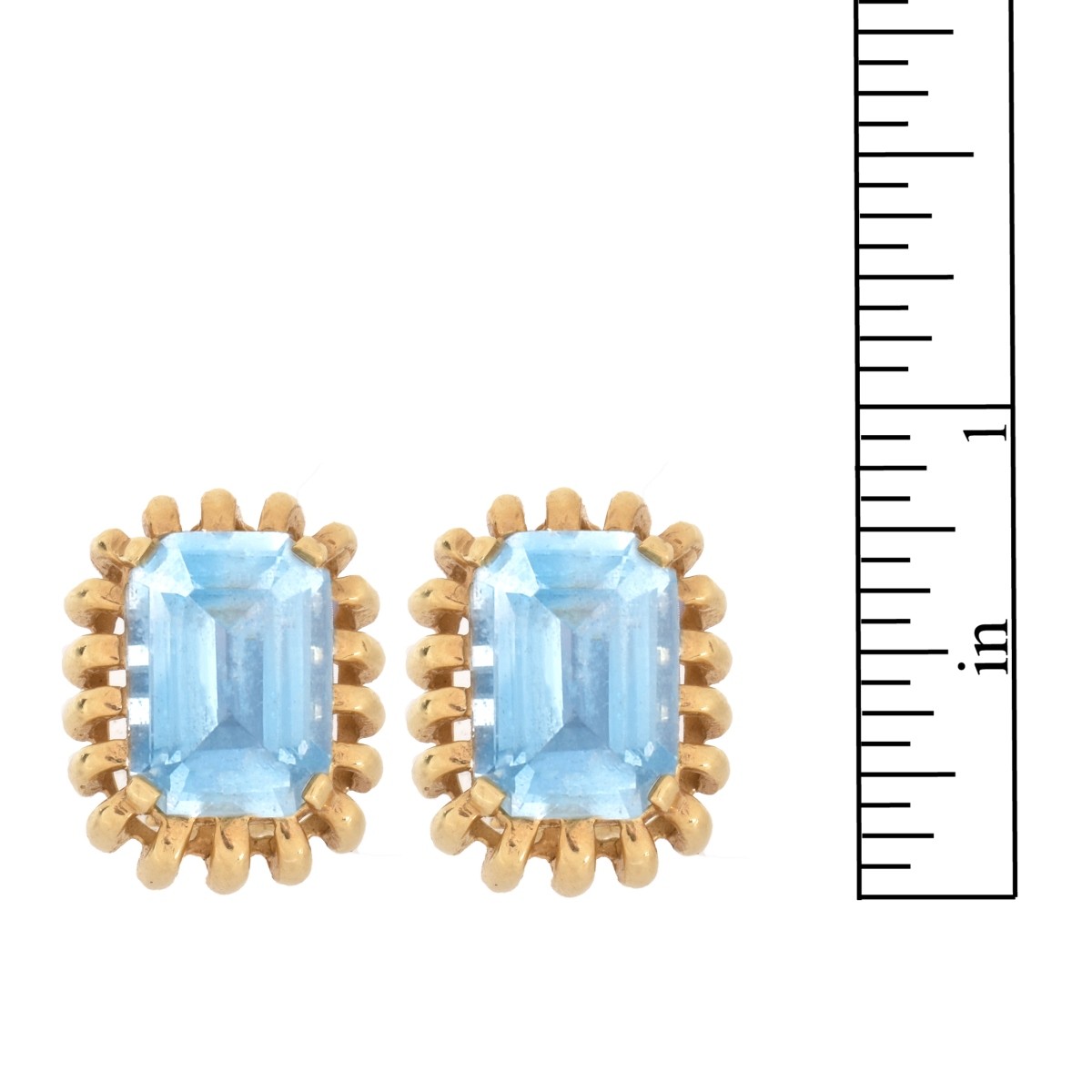 Topaz and 14K Earrings