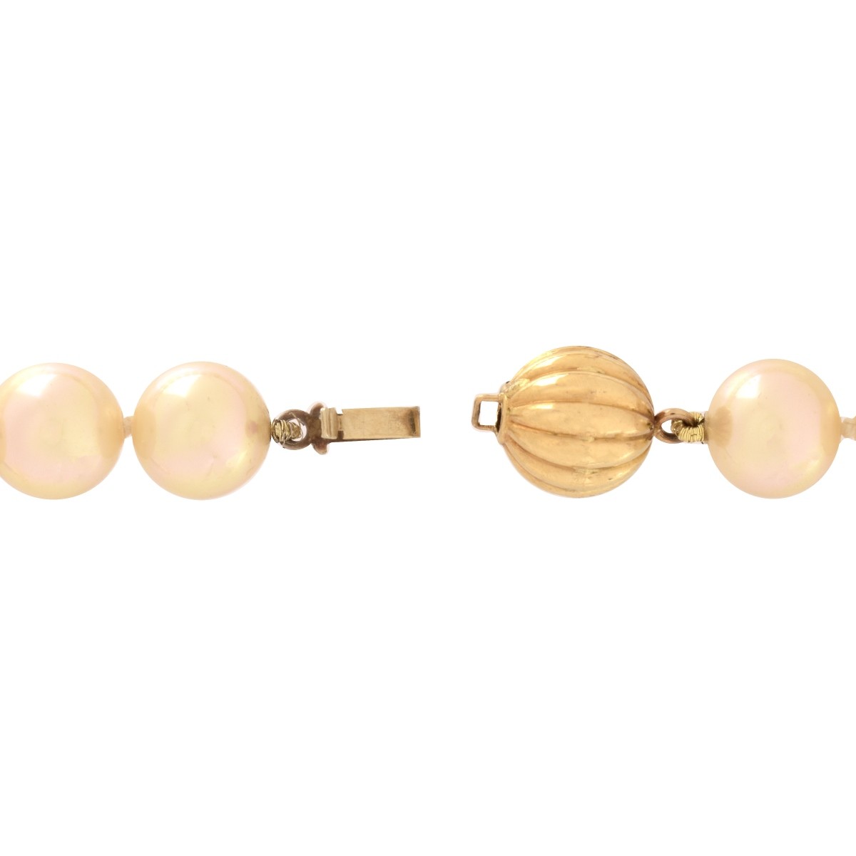 Majorica / Bereti Pearl and 18K Necklace