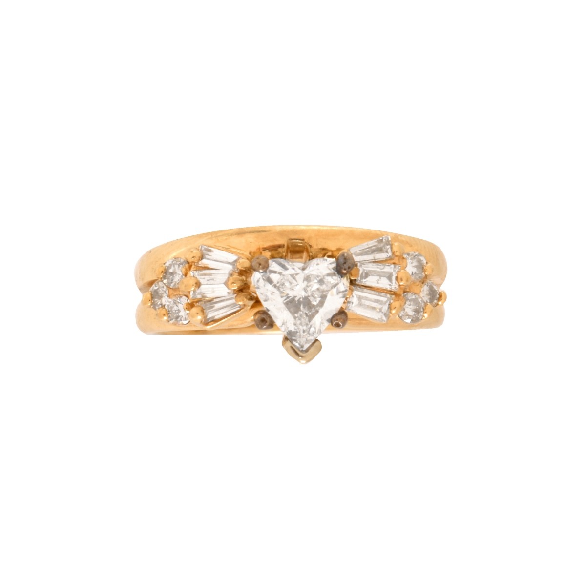 Diamond and 14K Ring Set