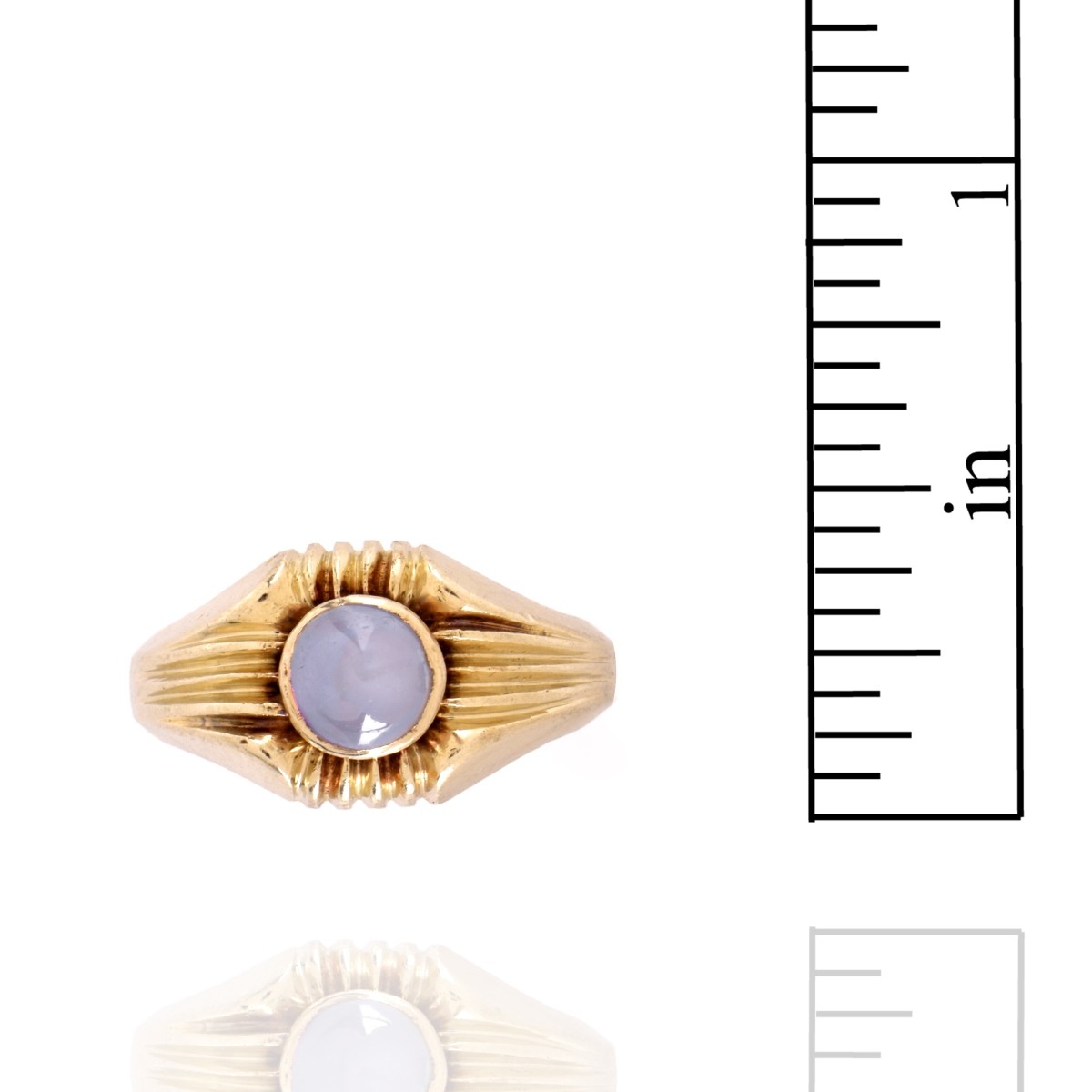 Sapphire and 14K Ring