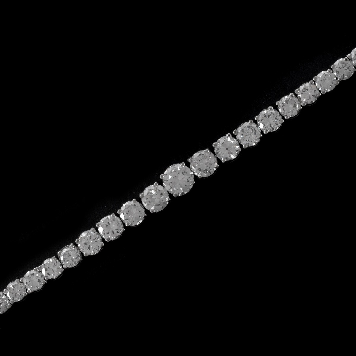 Diamond and Platinum Tennis Bracelet