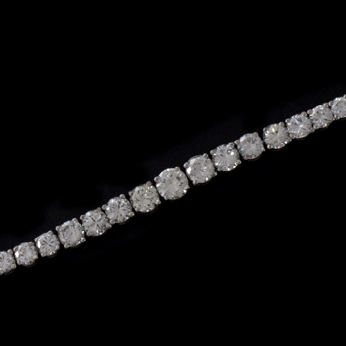 Diamond and Platinum Tennis Bracelet