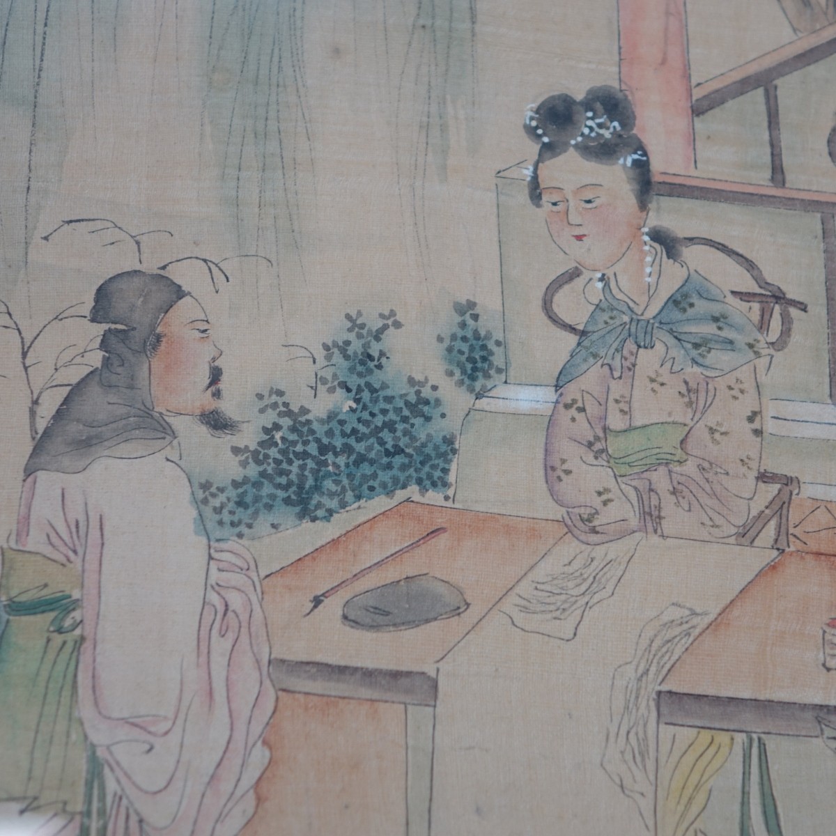 Chinese Scroll Painting on Silk