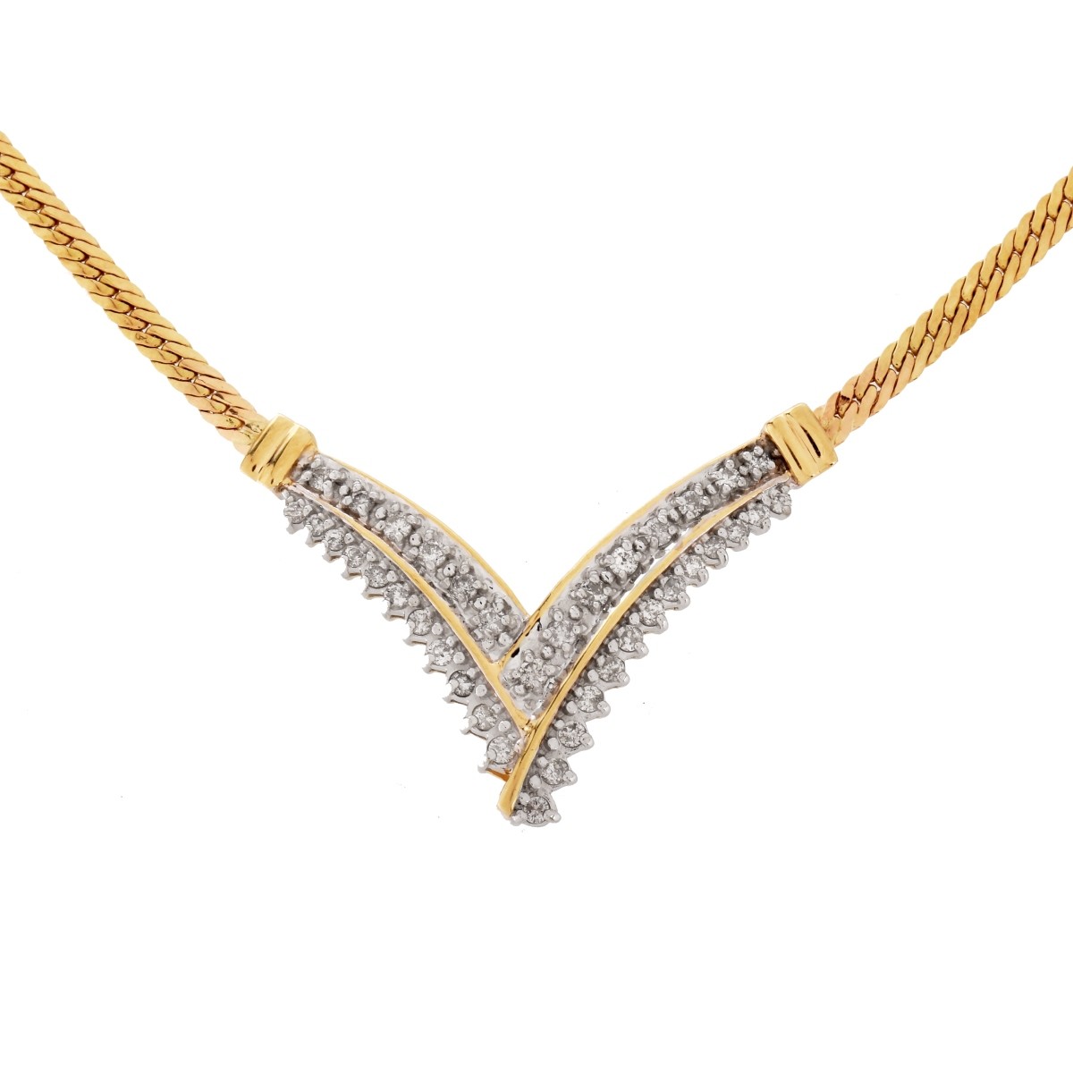 Diamond and 14K Necklace