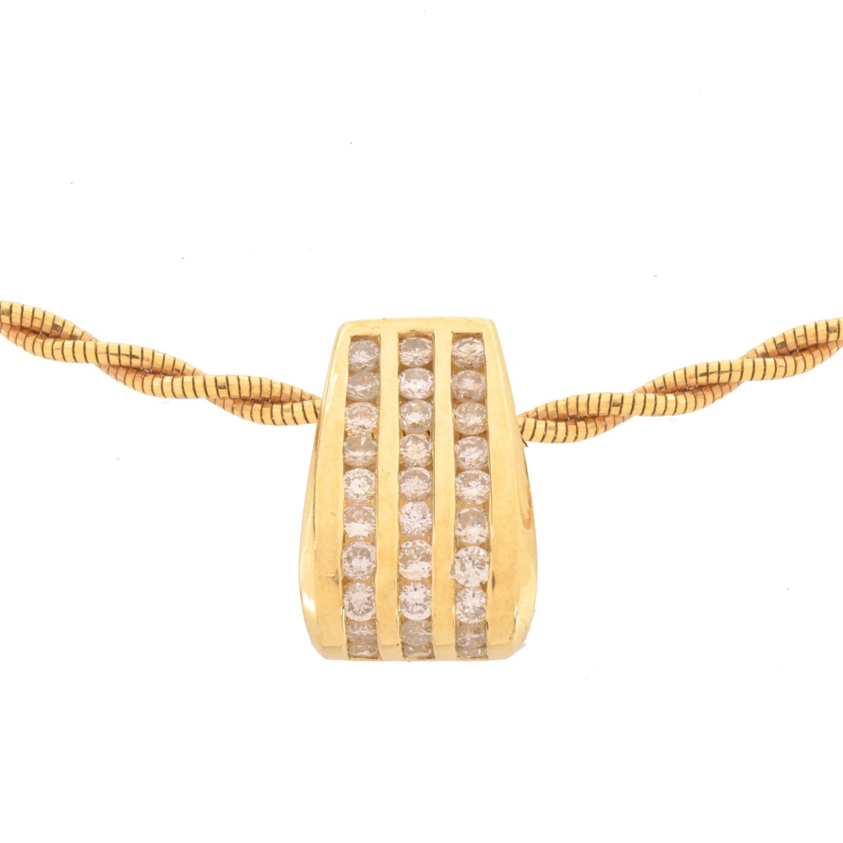 Diamond and 14K Necklace