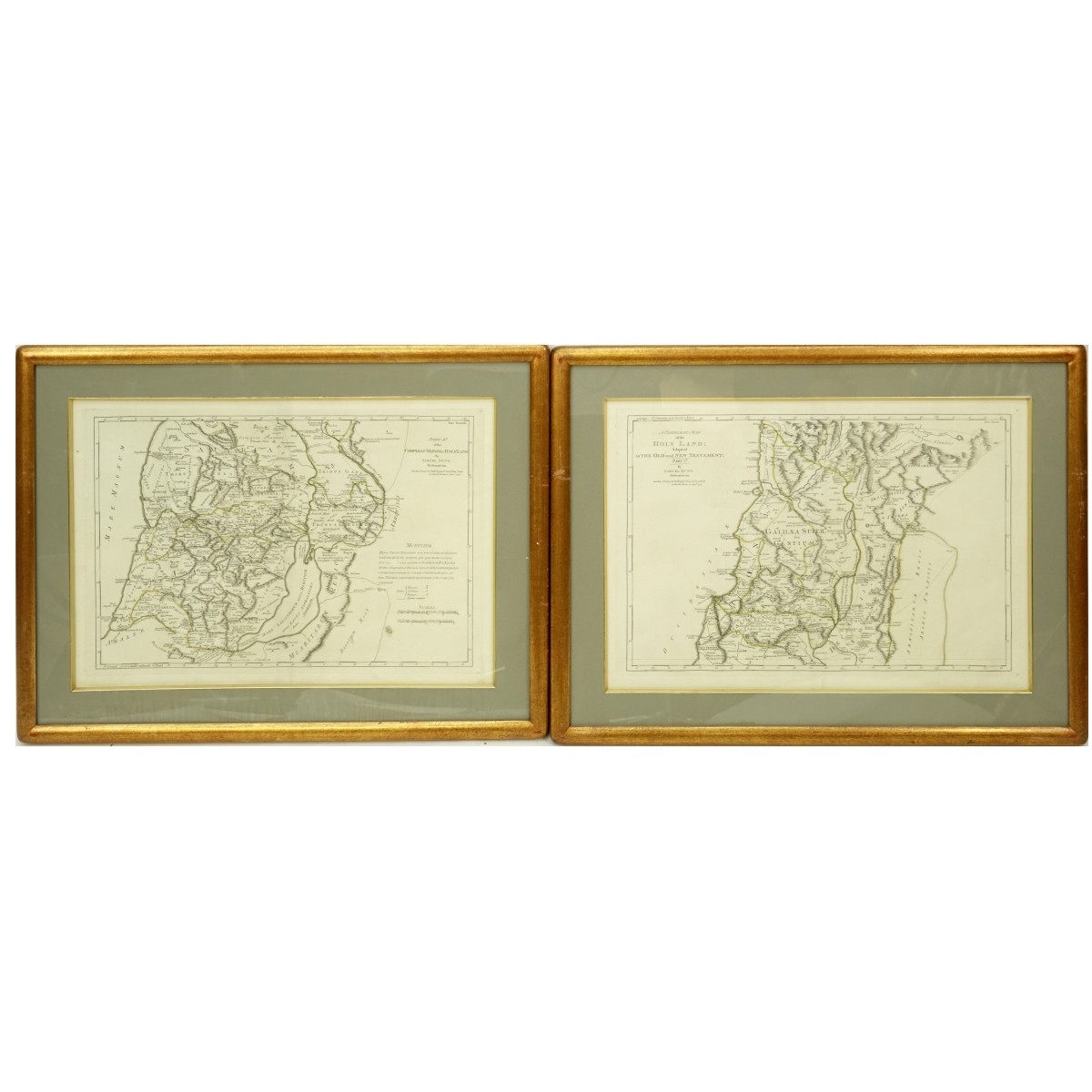 Pair Antique Map Engravings