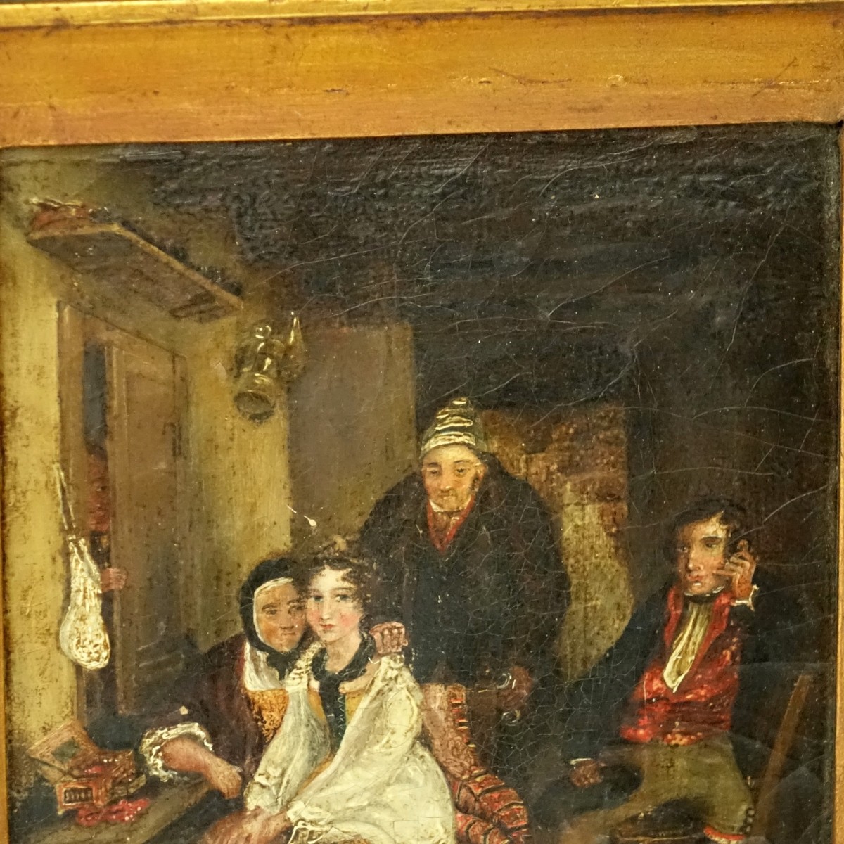 18/19 C Oil On Canvas "The Dowry"