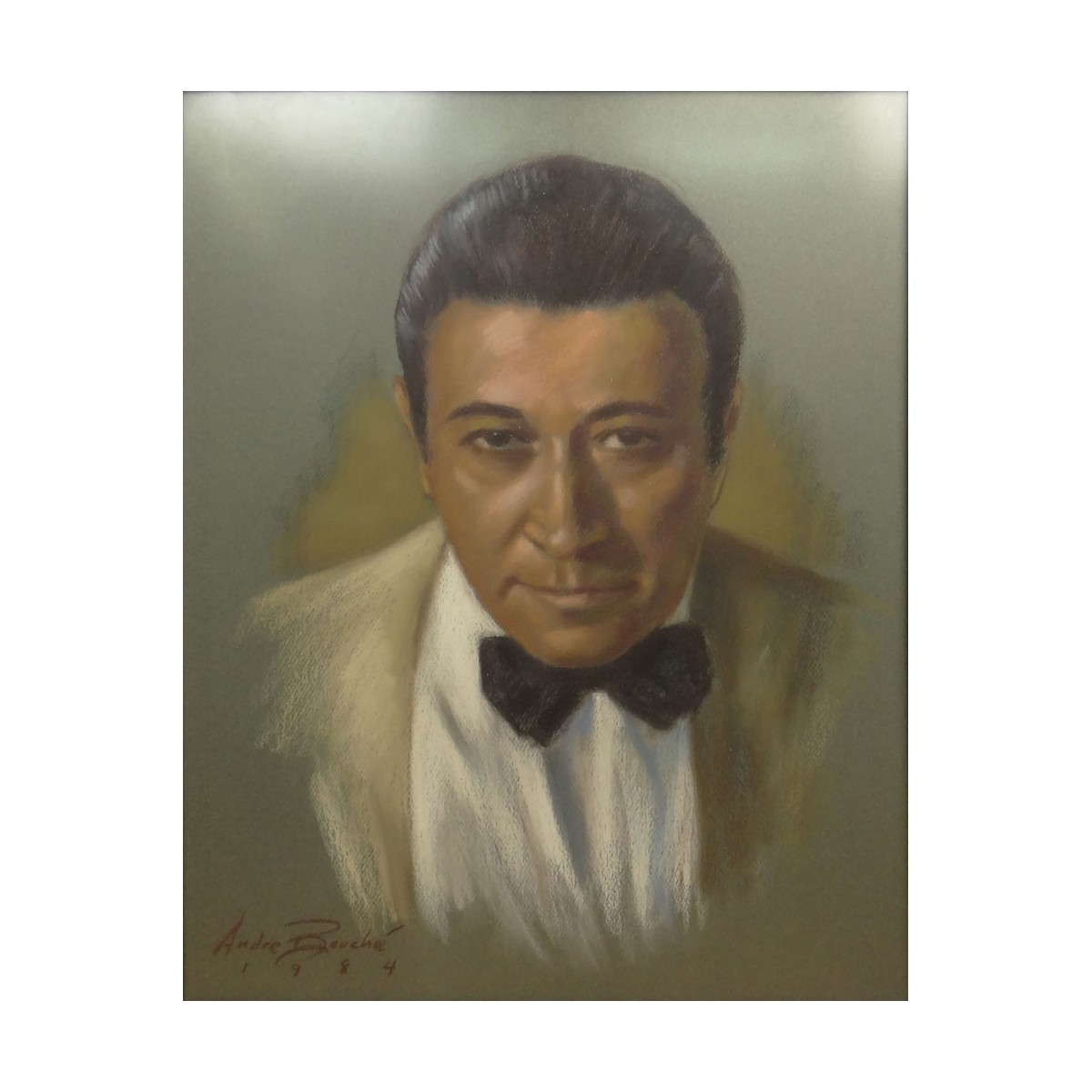 Andre Bouche Pastel (1928-1989) George Raft