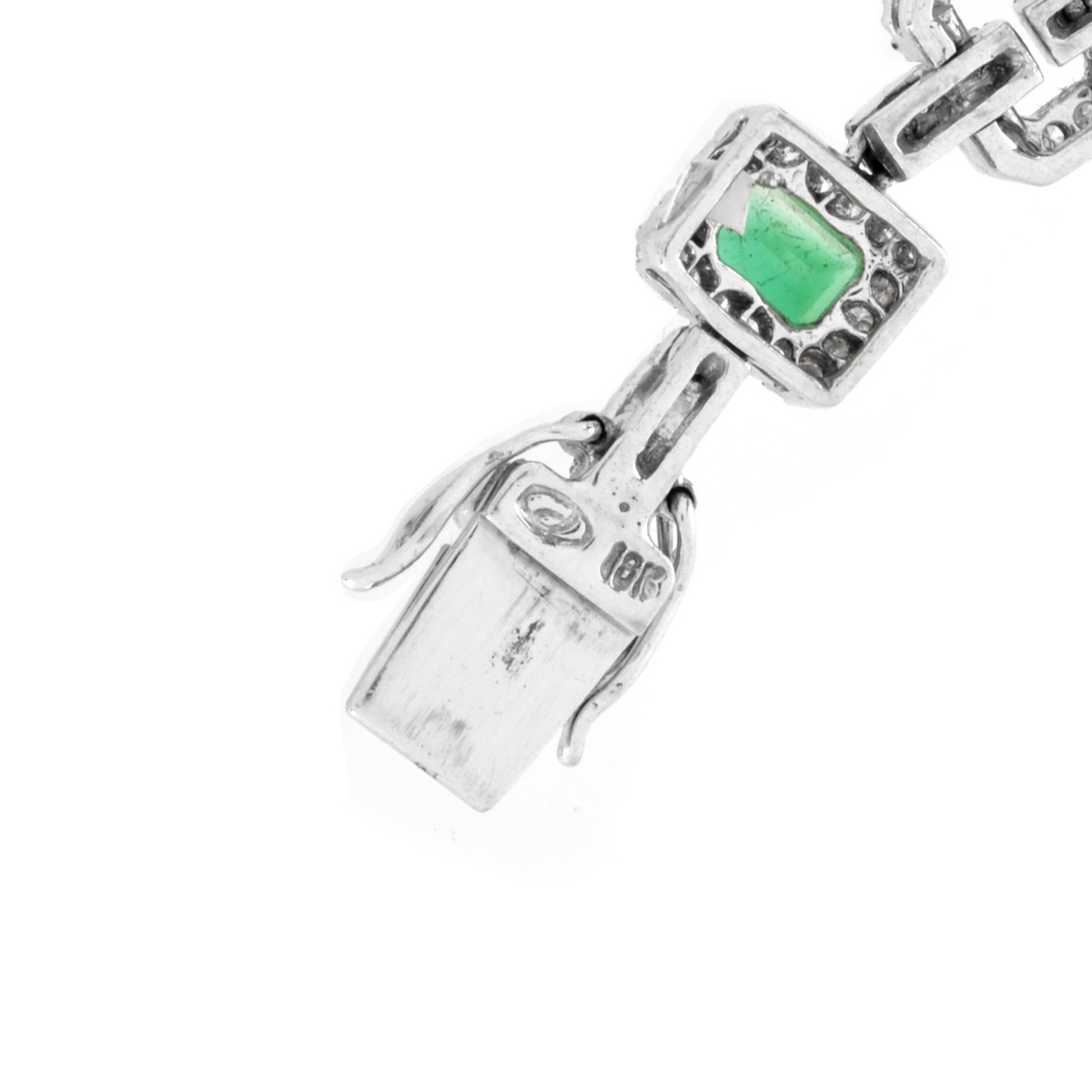 Emerald, Diamond and 18K Bracelet