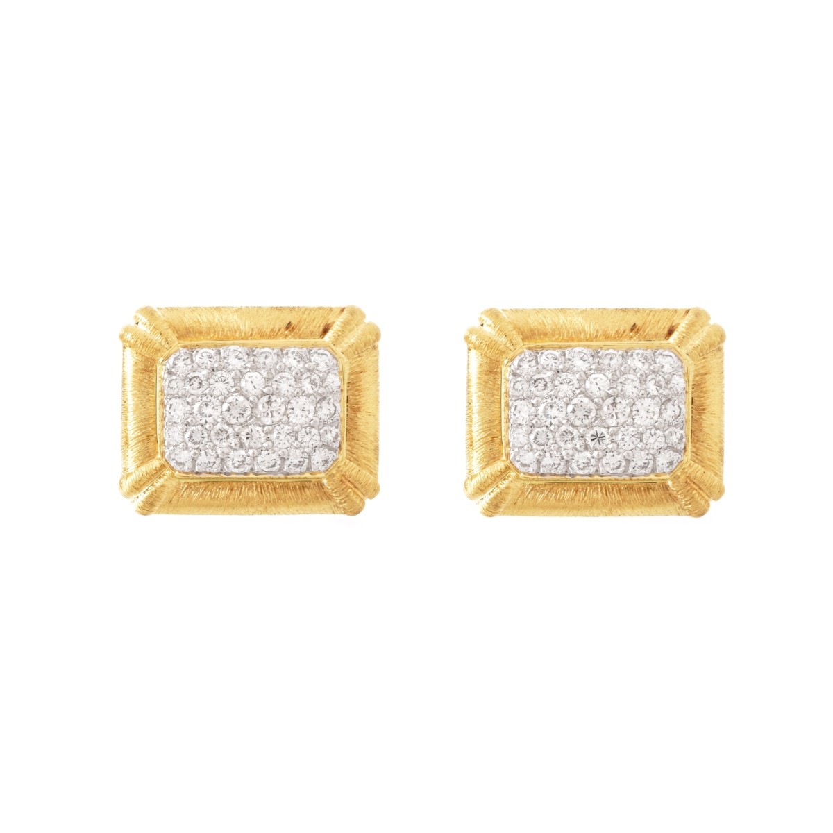 Diamond and 18K Cufflinks