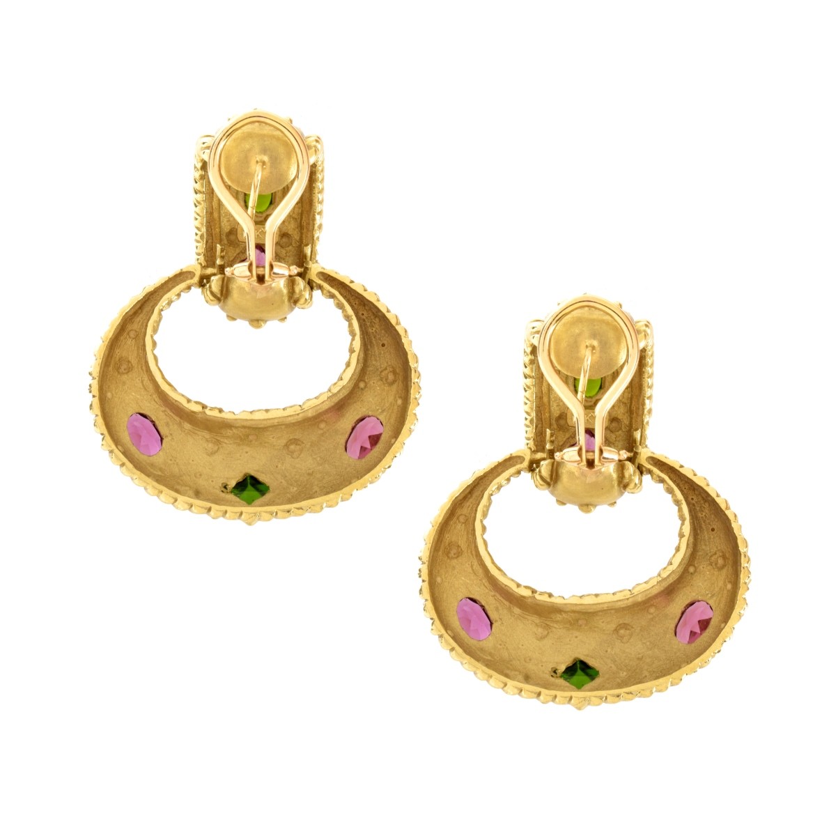 Gemstone and 14K Earrings