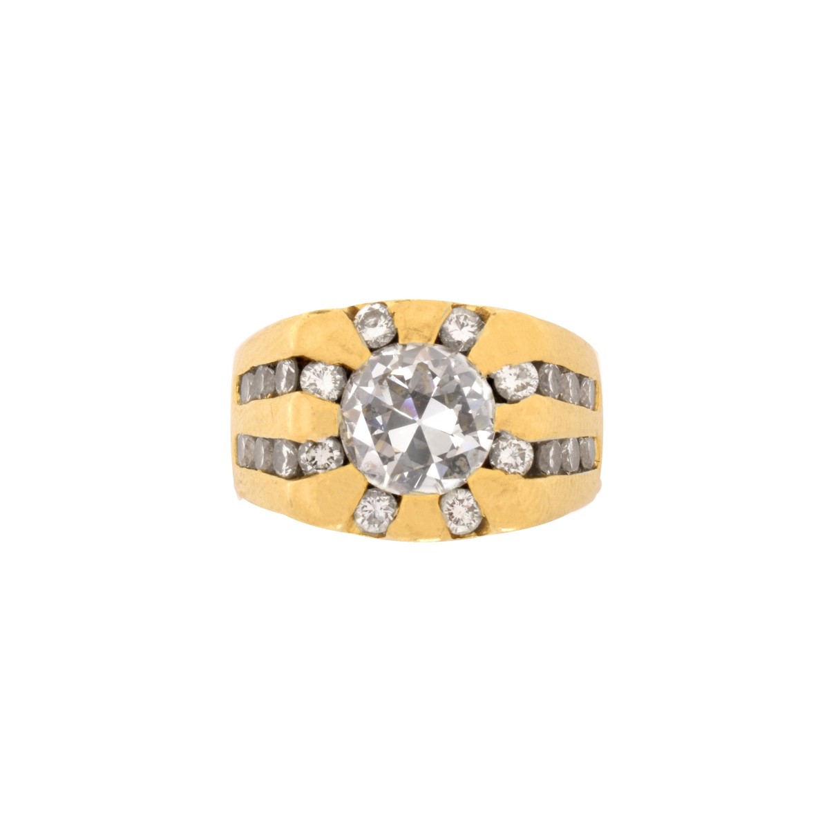 Diamond and 18K Ring