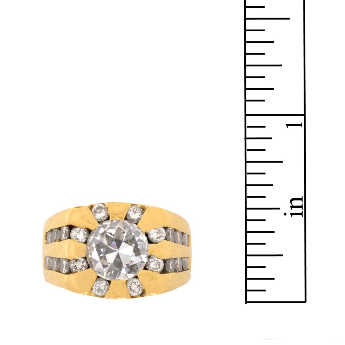 Diamond and 18K Ring