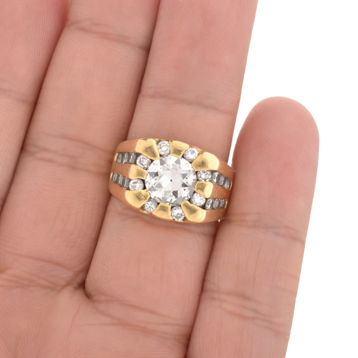 Diamond and 18K Ring